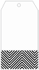 Zig Zag Black & White Pocket Tag (3 x 5 1/2) 10/Pk