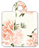 Peony Peach Style Q Tag (2 x 2 1/2) 10/Pk