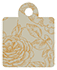 Rose Bronze Style Q Tag (2 x 2 1/2) 10/Pk