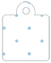 Polkadot Baby Blue Style Q Tag (2 x 2 1/2) 10/Pk