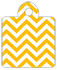 Chevron Bomble Bee Style Q Tag (2 x 2 1/2) 10/Pk