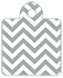 Chevron Pewter Style Q Tag (2 x 2 1/2) 10/Pk