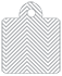 Zig Zag Grey Style Q Tag (2 x 2 1/2) 10/Pk