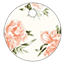 Peony Peach Style R Tag (1 3/4 x 1 3/4) 10/Pk