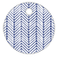 Oblique Sapphire Style R Tag (1 3/4 x 1 3/4) 10/Pk