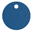 Glamour Navy Style R Tag (1 3/4 x 1 3/4) 10/Pk