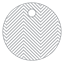 Zig Zag Grey Style R Tag (1 3/4 x 1 3/4) 10/Pk