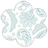 Paisley Blue Style S Tag (2 1/2 x 2 1/2) 10/Pk