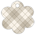 Tartan Grey Style S Tag (2 1/2 x 2 1/2) 10/Pk