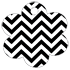 Chevron B&W Style S Tag (2 1/2 x 2 1/2) 10/Pk