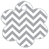 Chevron Pewter Style S Tag (2 1/2 x 2 1/2) 10/Pk