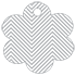 Zig Zag Grey Style S Tag (2 1/2 x 2 1/2) 10/Pk