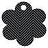 Zig Zag Noir Style S Tag (2 1/2 x 2 1/2) 10/Pk