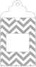 Chevron Pewter Window Tag (2 5/8 x 5) 10/Pk