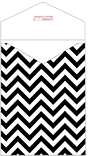 Chevron B&W Thick-E-Lope Style A2 (4 3/8 x 5 5/8) - 10/Pk