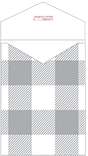 Gingham Grey Thick-E-Lope Style A2 (4 3/8 x 5 5/8) - 10/Pk