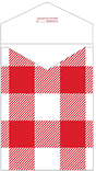 Gingham Red Thick-E-Lope Style A2 (4 3/8 x 5 5/8) - 10/Pk