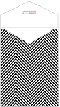 Zig Zag Black & White Thick-E-Lope Style A2 (4 3/8 x 5 5/8) - 10/Pk