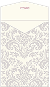 Floral Grey Thick-E-Lope Style A3 (5 1/4 x 7 1/8) - 10/Pk
