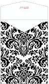 Floral Black Thick-E-Lope Style A3 (5 1/4 x 7 1/8) - 10/Pk