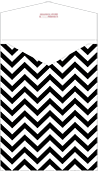 Chevron B&W Thick-E-Lope Style A3 (5 1/4 x 7 1/8) - 10/Pk