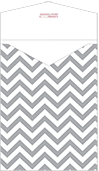 Chevron Pewter Thick-E-Lope Style A3 (5 1/4 x 7 1/8) - 10/Pk