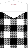 Gingham Black Thick-E-Lope Style A3 (5 1/4 x 7 1/8) - 10/Pk