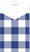 Gingham Sapphire Thick-E-Lope Style A3 (5 1/4 x 7 1/8) - 10/Pk