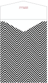 Zig Zag Black & White Thick-E-Lope Style A3 (5 1/4 x 7 1/8) - 10/Pk