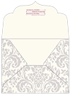 Floral Grey Thick-E-Lope Style B1 (5 1/4 x 3 3/4) - 10/Pk