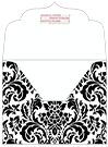 Floral Black Thick-E-Lope Style B1 (5 1/4 x 3 3/4) - 10/Pk