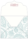 Paisley Blue Thick-E-Lope Style B1 (5 1/4 x 3 3/4) - 10/Pk