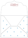 Polkadot Baby Blue Thick-E-Lope Style B1 (5 1/4 x 3 3/4) - 10/Pk