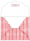 Oblique Red Thick-E-Lope Style B1 (5 1/4 x 3 3/4) - 10/Pk