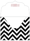 Chevron B&W Thick-E-Lope Style B1 (5 1/4 x 3 3/4) - 10/Pk