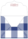 Gingham Sapphire Thick-E-Lope Style B1 (5 1/4 x 3 3/4) - 10/Pk