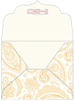 Paisley Gold Thick-E-Lope Style B2 (5 3/4 x 4 1/2) - 10/Pk