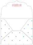 Polkadot Baby Blue Thick-E-Lope Style B2 (5 3/4 x 4 1/2) - 10/Pk