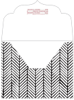 Oblique Black Thick-E-Lope Style B2 (5 3/4 x 4 1/2) - 10/Pk