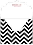 Chevron B&W Thick-E-Lope Style B2 (5 3/4 x 4 1/2) - 10/Pk