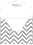 Chevron Pewter Thick-E-Lope Style B2 (5 3/4 x 4 1/2) - 10/Pk