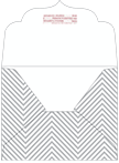 Zig Zag Grey Thick-E-Lope Style B2 (5 3/4 x 4 1/2) - 10/Pk