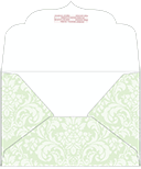 Floral Green Tea Thick-E-Lope Style B3 (7 1/2 x 5 1/2) - 10/Pk