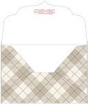 Tartan Grey Thick-E-Lope Style B3 (7 1/2 x 5 1/2) - 10/Pk