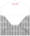 Oblique Black Thick-E-Lope Style B3 (7 1/2 x 5 1/2) - 10/Pk
