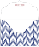 Oblique Sapphire Thick-E-Lope Style B3 (7 1/2 x 5 1/2) - 10/Pk