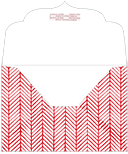 Oblique Red Thick-E-Lope Style B3 (7 1/2 x 5 1/2) - 10/Pk