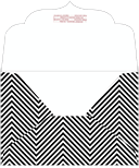 Zig Zag Black & White Thick-E-Lope Style B3 (7 1/2 x 5 1/2) - 10/Pk