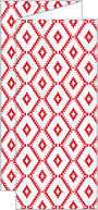 Rhombus Red Trifold Card 3 5/8 x 8 1/2 - 10/Pk