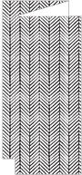 Oblique Black Trifold Card 3 5/8 x 8 1/2 - 10/Pk